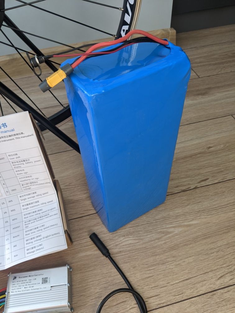 Электро комплект для велосипеда 48v 500w 15Ач BMS 30А