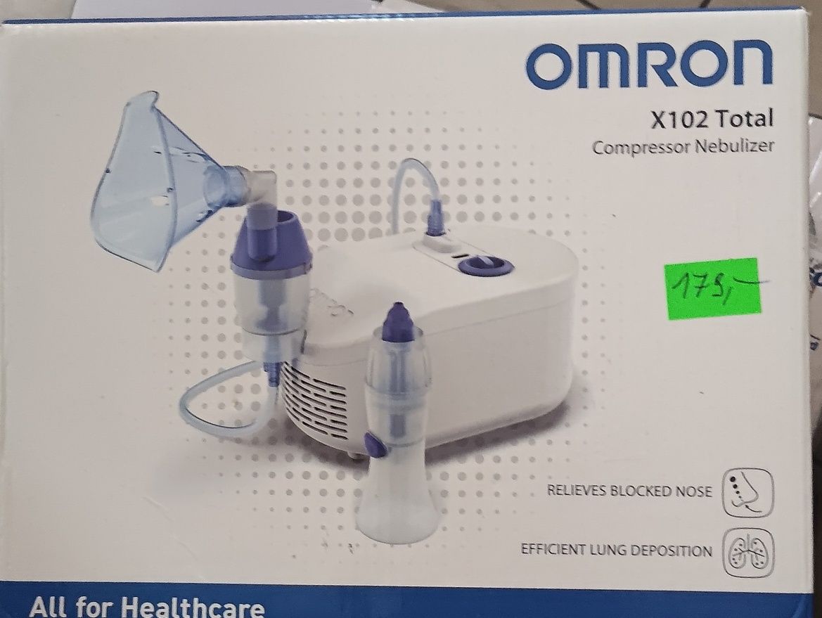 Omron X102 Total 2-w-1 nebulizator z natryskiem do nosa