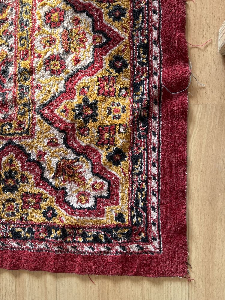 Bawelniana kapa , kilim . dywan z PRL-u 175/282