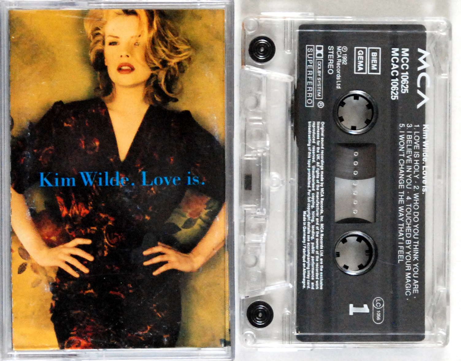 Kim Wilde - Love Is (kaseta) (Germany) BDB