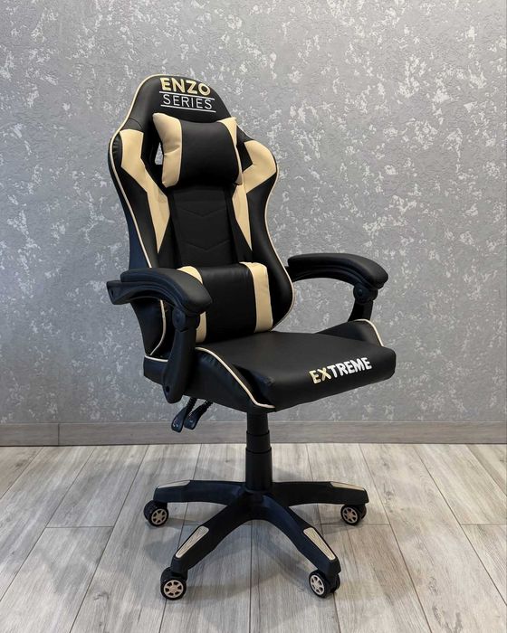 Комп'ютерне крісло з екошкіри + 2 подушки ENZO 8 КОЛЬОРІВ НА ВИБІР