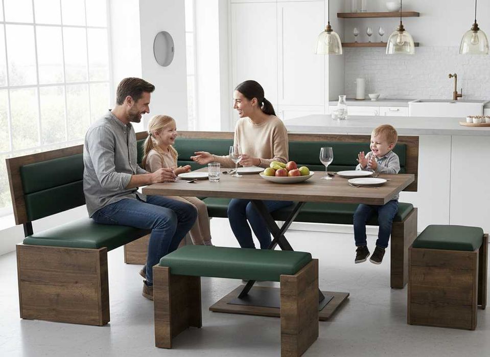 Nowoczesny narożnik kuchenny na wymiar