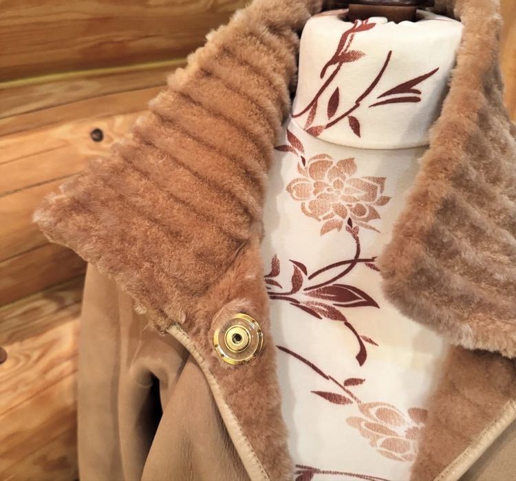 Escada ориг. Стильная дубленка пальто