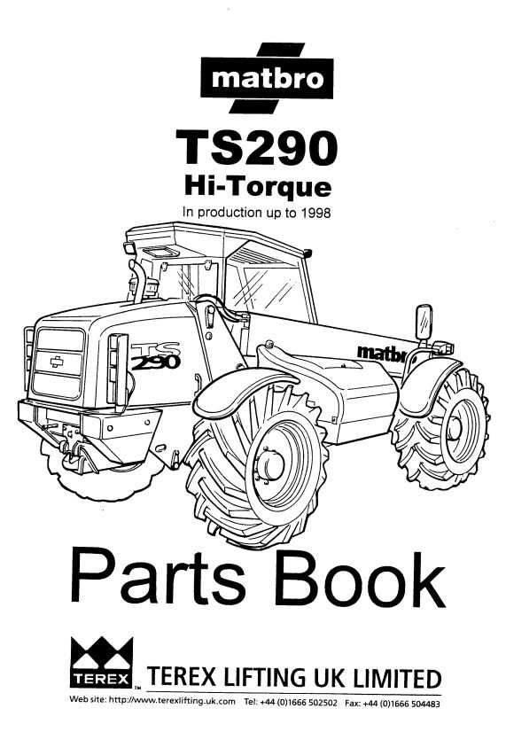 Katalog części Matbro ts 290