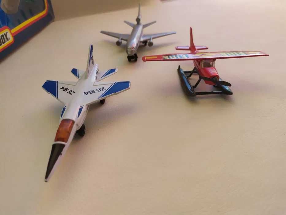 3 aviões Matchbox Skybusters SB-801 Mirage DC-10 Cessna - 1973/4 (EXC)