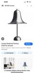 Lampa stojąca Verner Panton – srebrna, unikatowy design