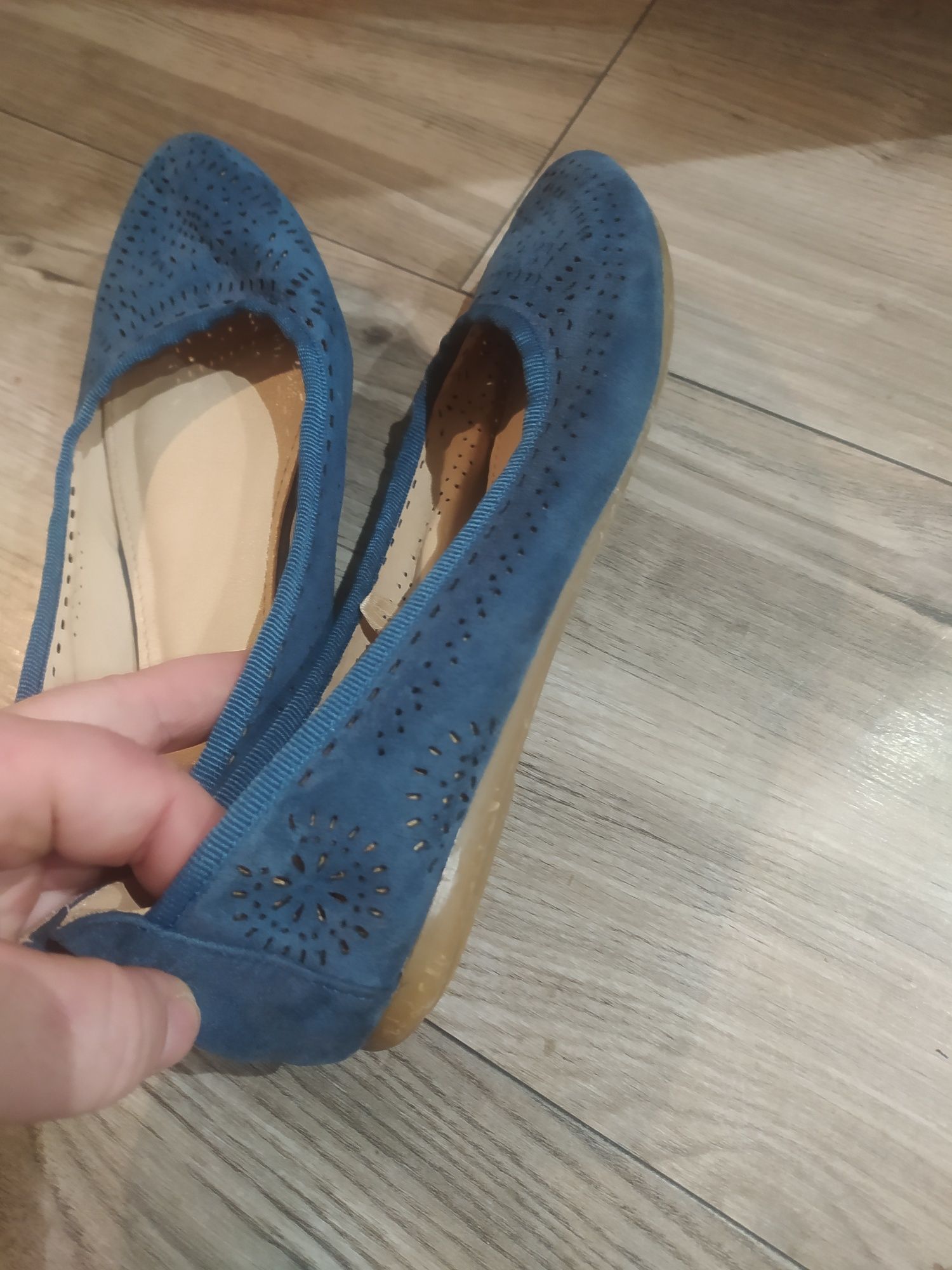 Baleriny ażurowe buty wiosenne jesienne letnie 36 Jenny Fairy