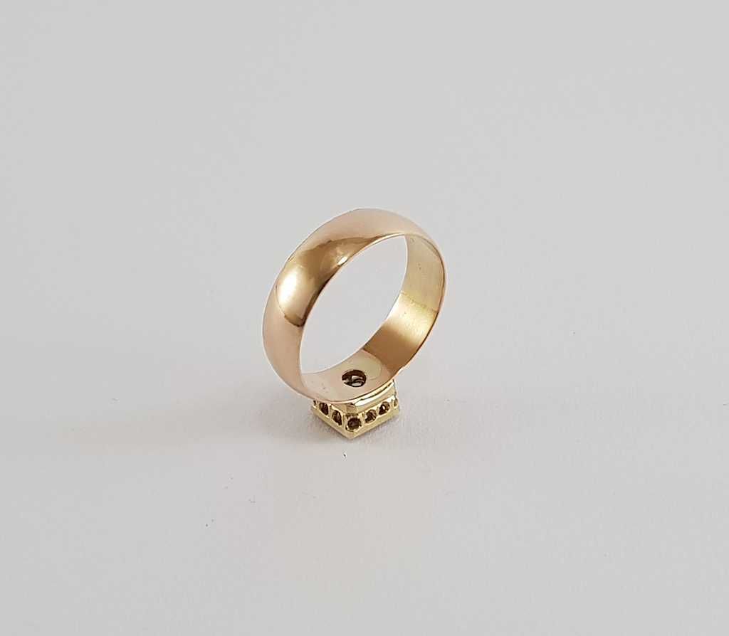 Pierścionek z brylantem 1,52 ct Waszawa zabór rosyjski z ok. 1900 r.