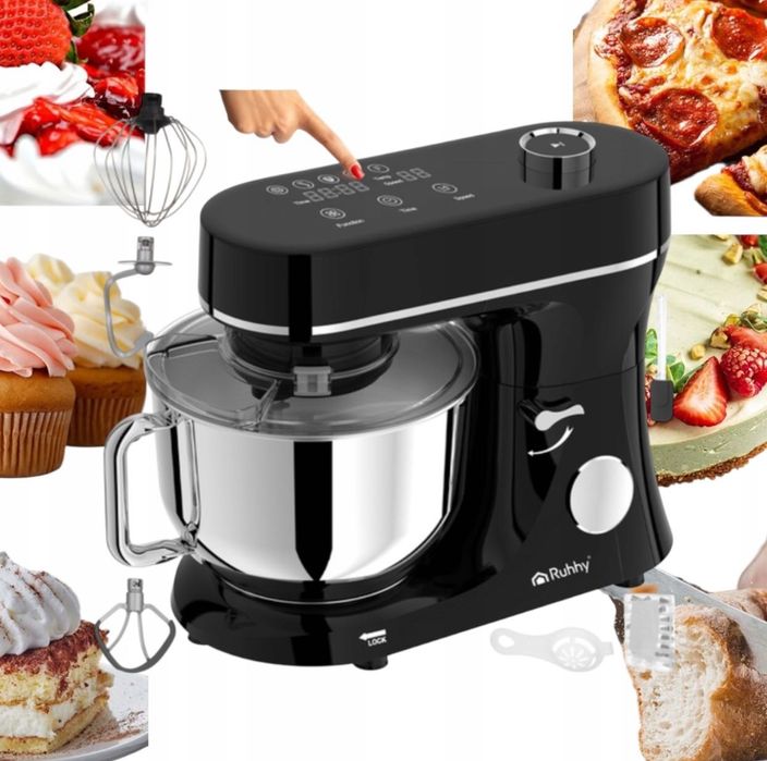 Robot Kuchenny Wielofunkcyjny z Podgrzewaną Misą i Akcesoriami 2000W