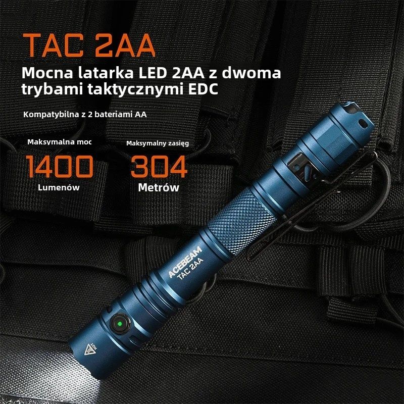 Latarka Acebeam Tac 2 AA + ogniwo