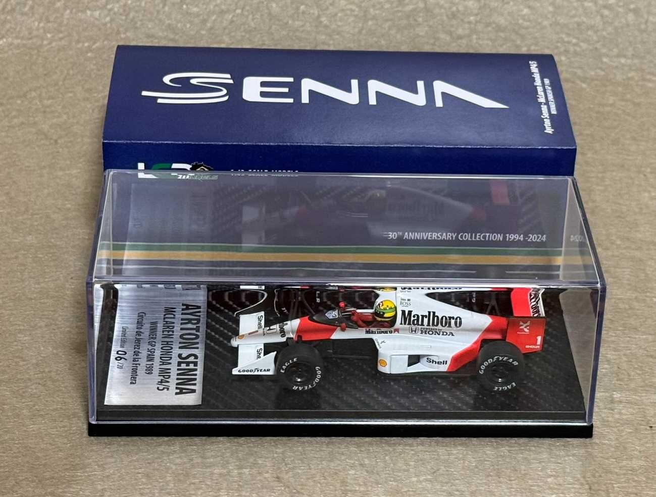 6 Miniaturas Ayrton Senna - McLaren Lotus, Williams - escala 1:43