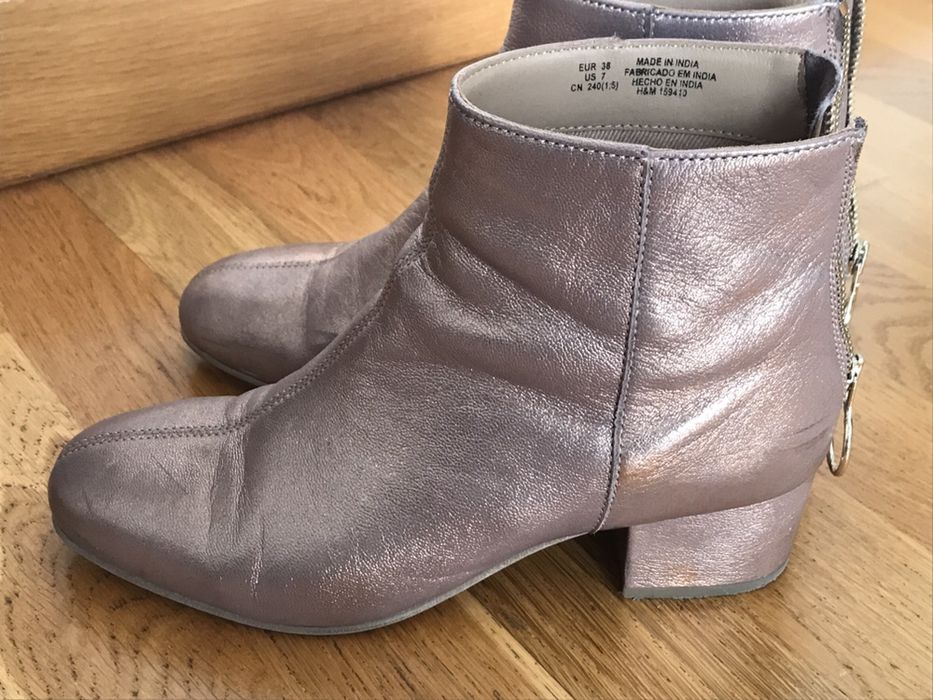 Botins H&M rose gold