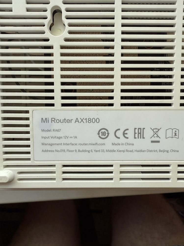 Wi fi 6 router xiaomi ax18000/ax5