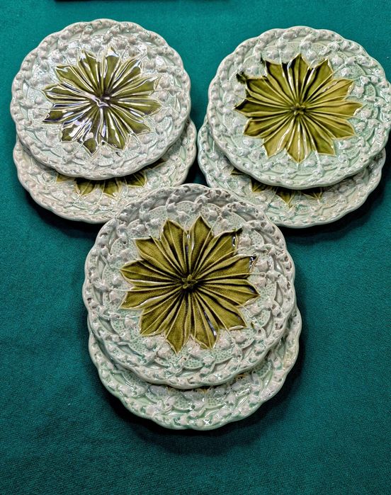 До 1917 г. Антикварная тарелка Ландыши А Ф Зусман Каменный Брод