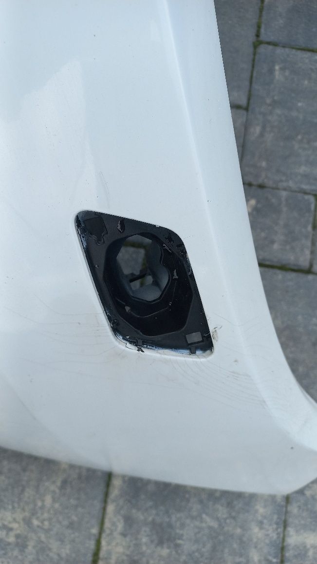 Vw  tiguana 5n0 11-16 zderzak przód przedni bialy spryski lb9a