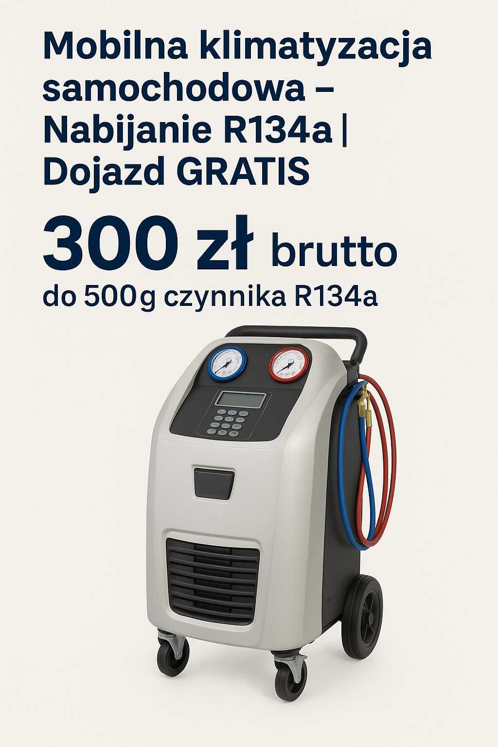 Mobilny Serwis Klimatyzacji r134a r1234yf ozonowanie dojazd do klienta