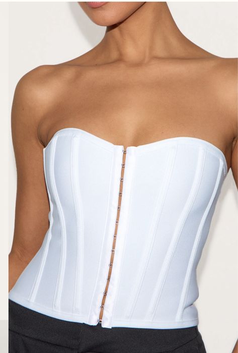 Корсет з кісточками білий корсет