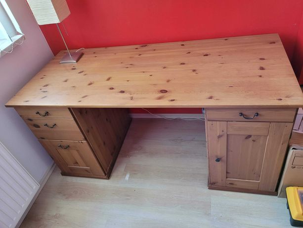 Ikea Hemnes biurko drewniane duże