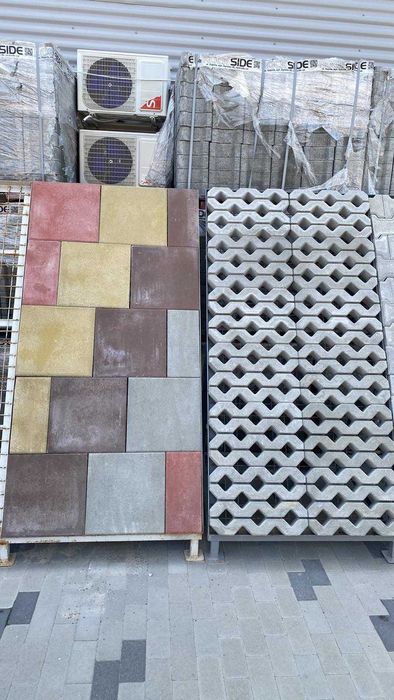 Плитка тротуарна сухопресована та вібролита, бетонний декор, тощо