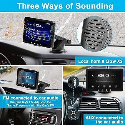 Radio 7" Carplay Android Auto Bt5.0 Do Auta Ciężarówki Kampera
