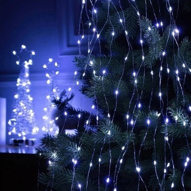 Гирлянда Конский хвост с пультом 20 нитей, Новогодняя гирлянда от USB