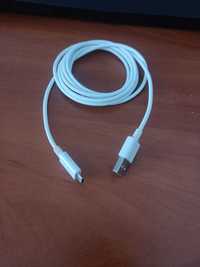 Кабель USB MicroUSB 2 метра белый