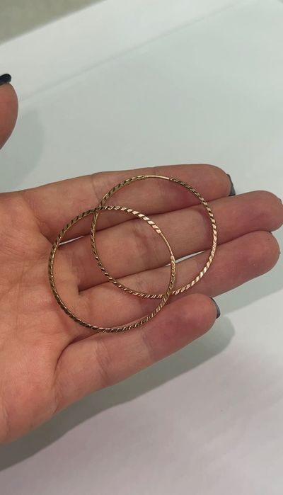 Сережки Конго червоне золото