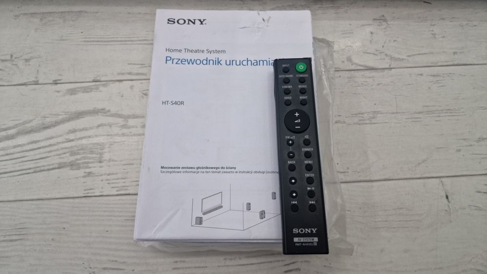 Soundbar SONY HT-S40R Czarny 5.1-kanałowy, Bezprzewodowy Subwoofer, Do