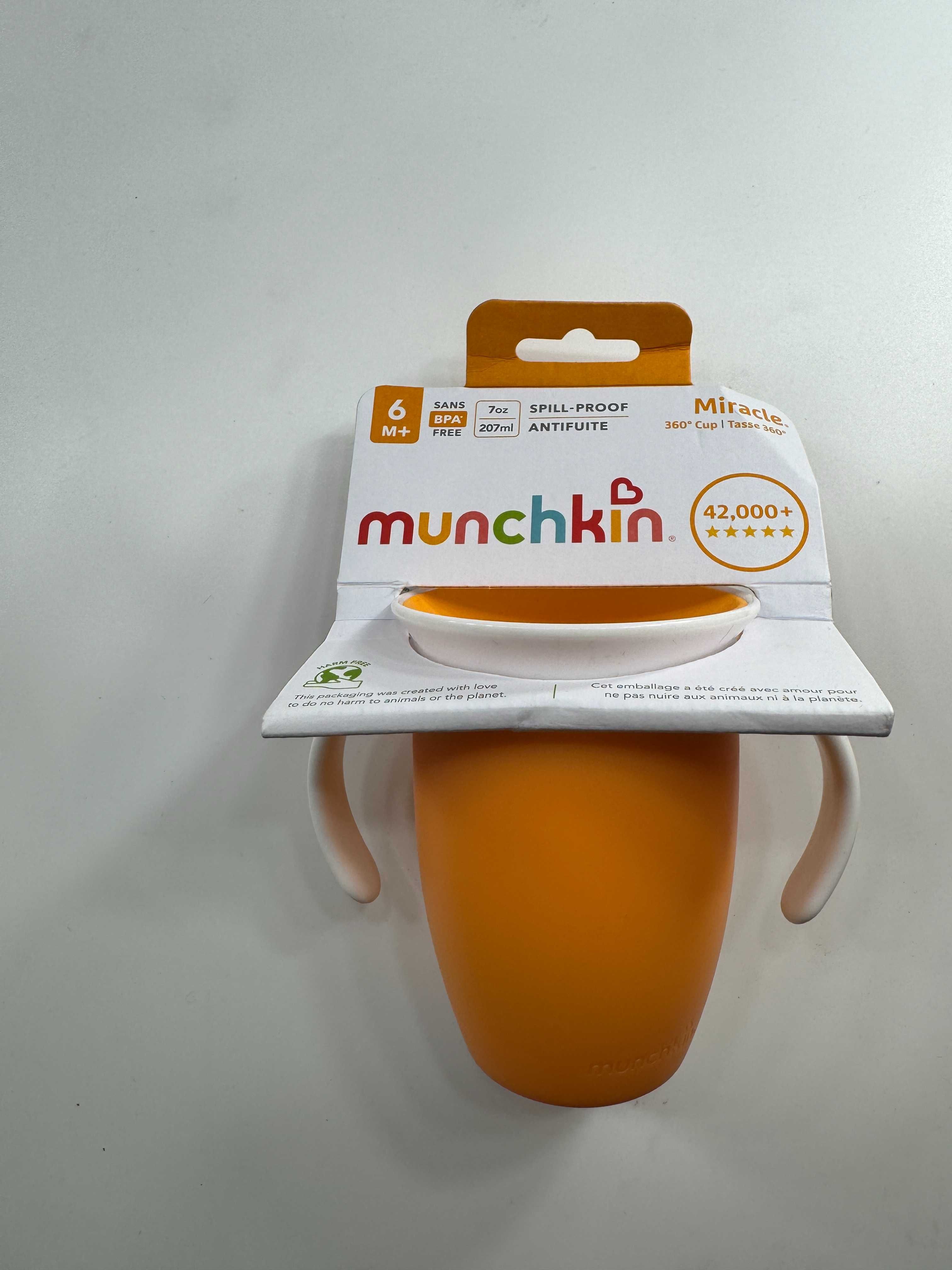 Munchkin Miracle 360° – Kubek treningowy 207 ml, pomarańczowy