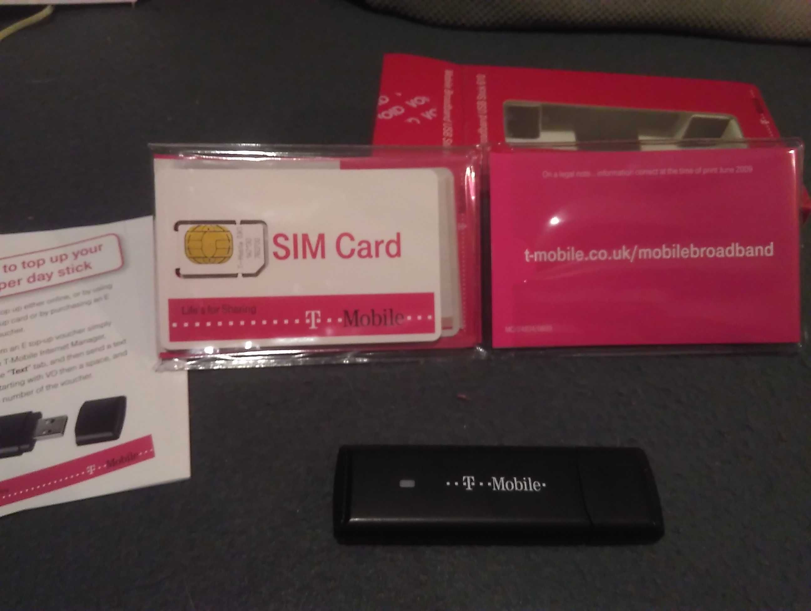 Modem USB sieci TMOBILE pasuje z każdą siecią GSM