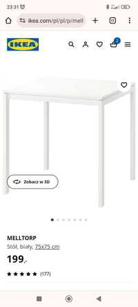 Stół Ikea Melktorp 75x75