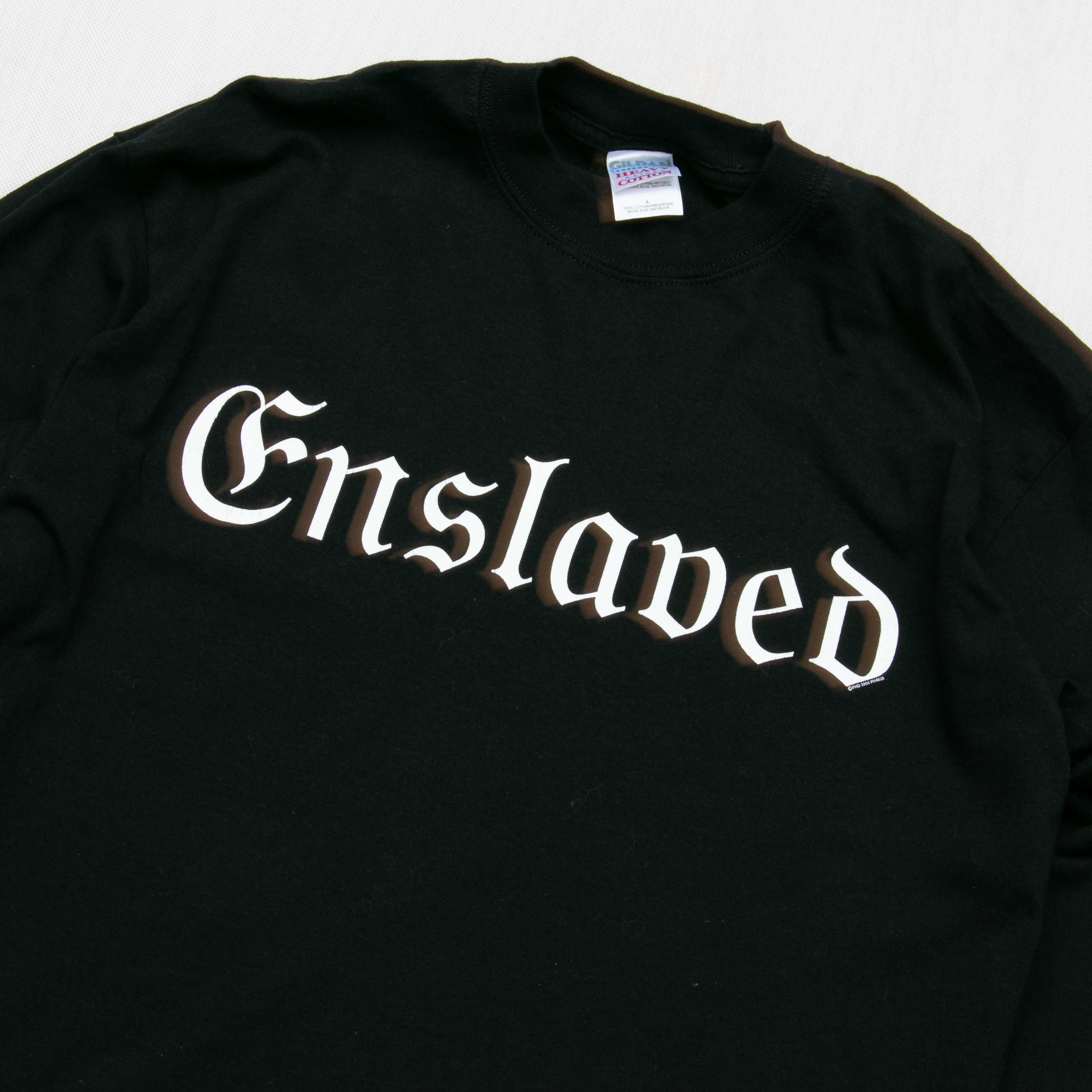 Enslaved y2k longsleeve L black metal +190cm