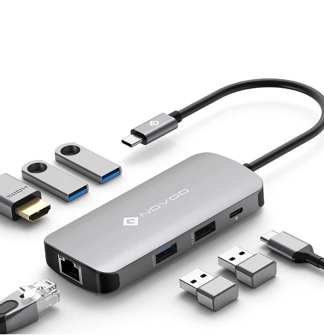 Multiport 7 w 1, adapter USB C