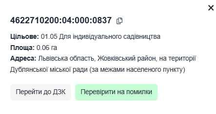 Продаж земельної ділянки в с.Дубляни,Львівська область