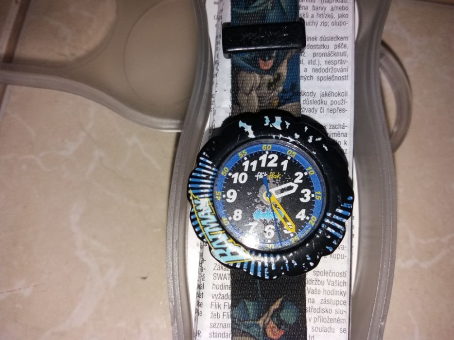 Relógio Batman Flik Flak para menino