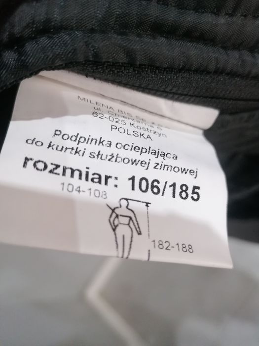 Kurtka zimowa Policja