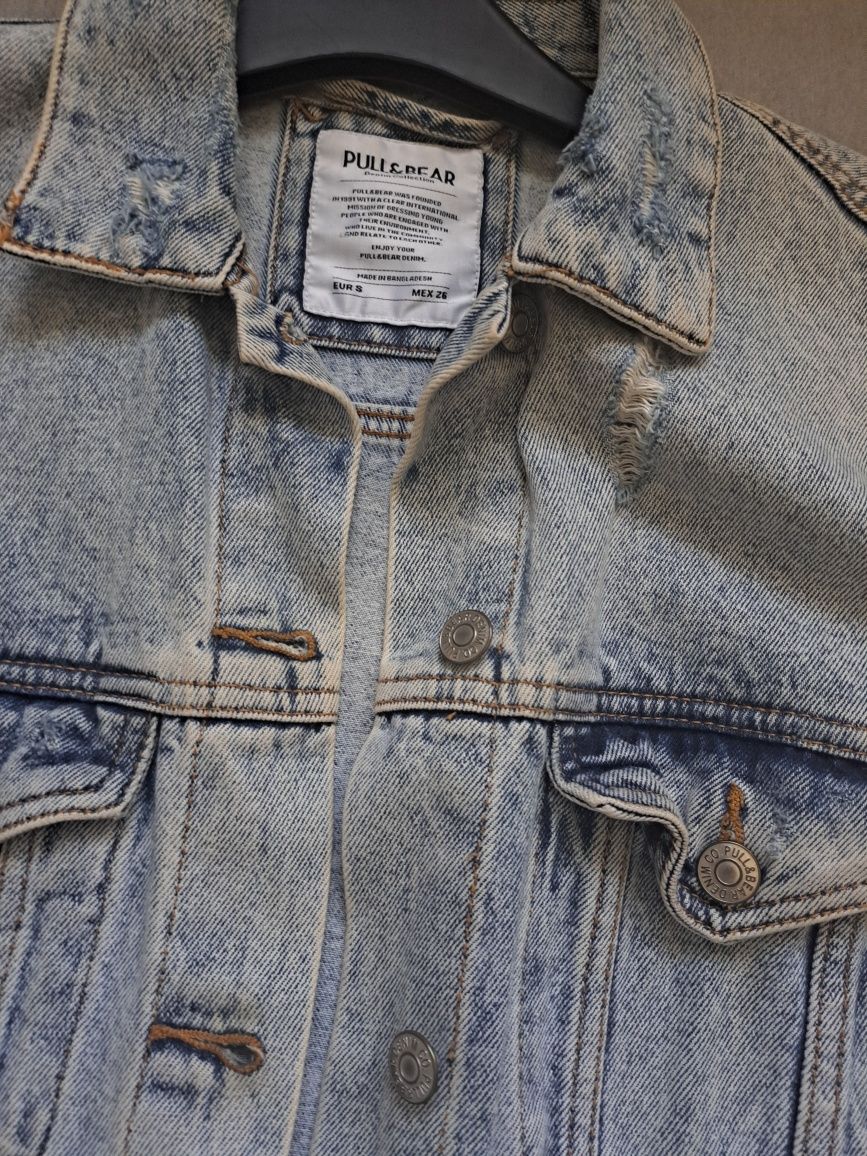 Katana kurtka jeansowa pull&bear S