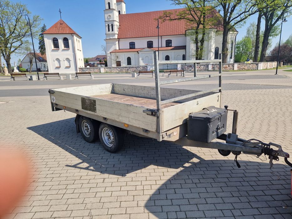 Przyczepa towarowa burtowa  2000dmc Hapert 2002r Sprowadzona 180x3.3m