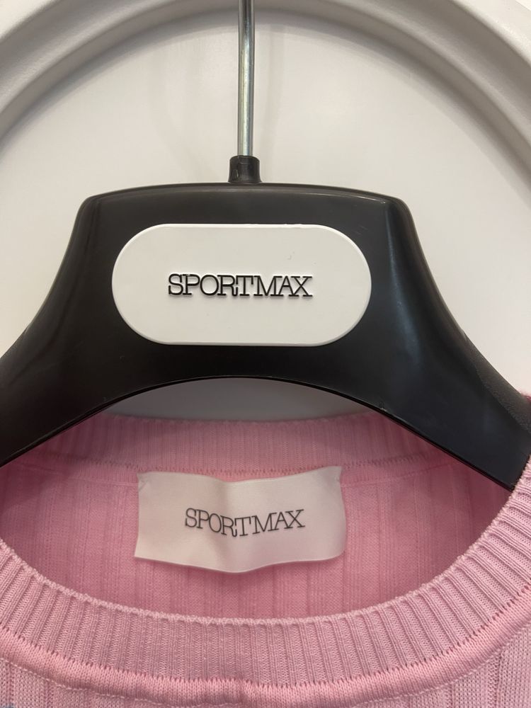 MAX MARA piękna bluzka, top, bawełna z jedwabiem