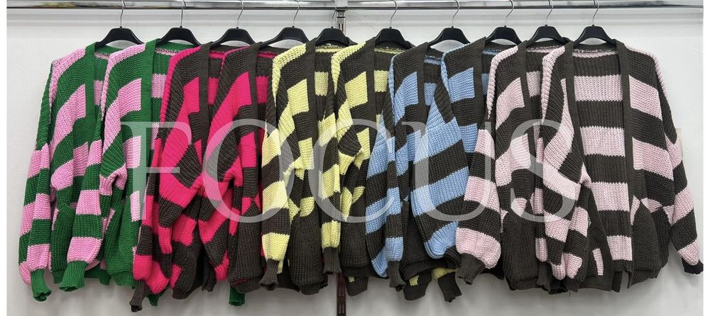 Kardigan w.szerokie.pasy