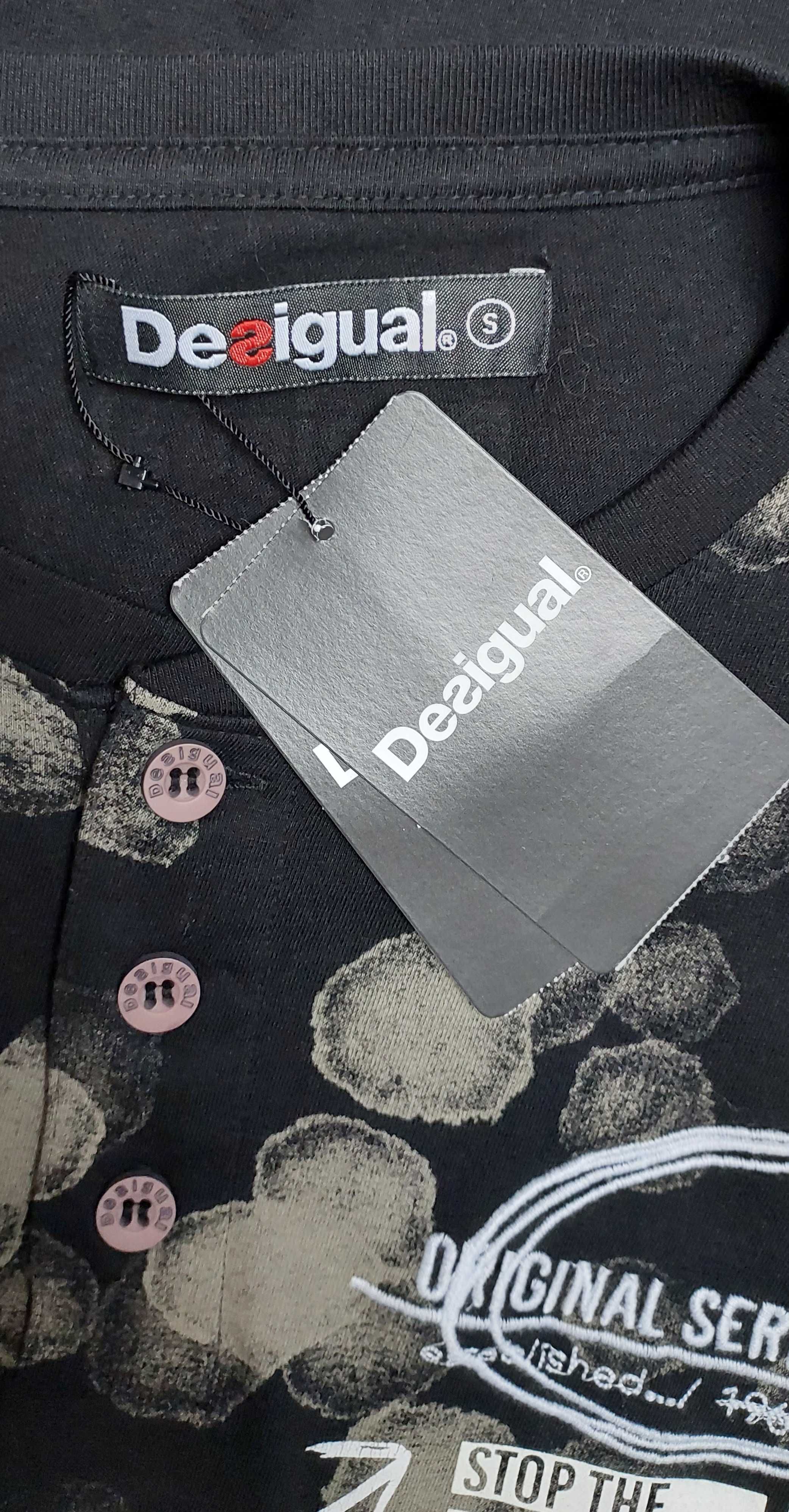 Bawełniana czarna bluza męska DESIGUAL, R. S