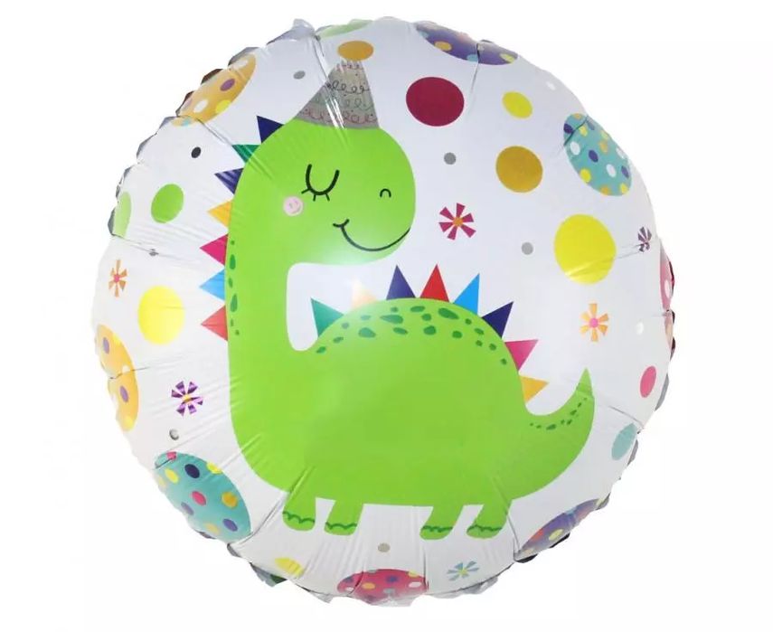 Balon foliowy Dinozaur w czapeczce, 18. Godan. Nowy Produkt