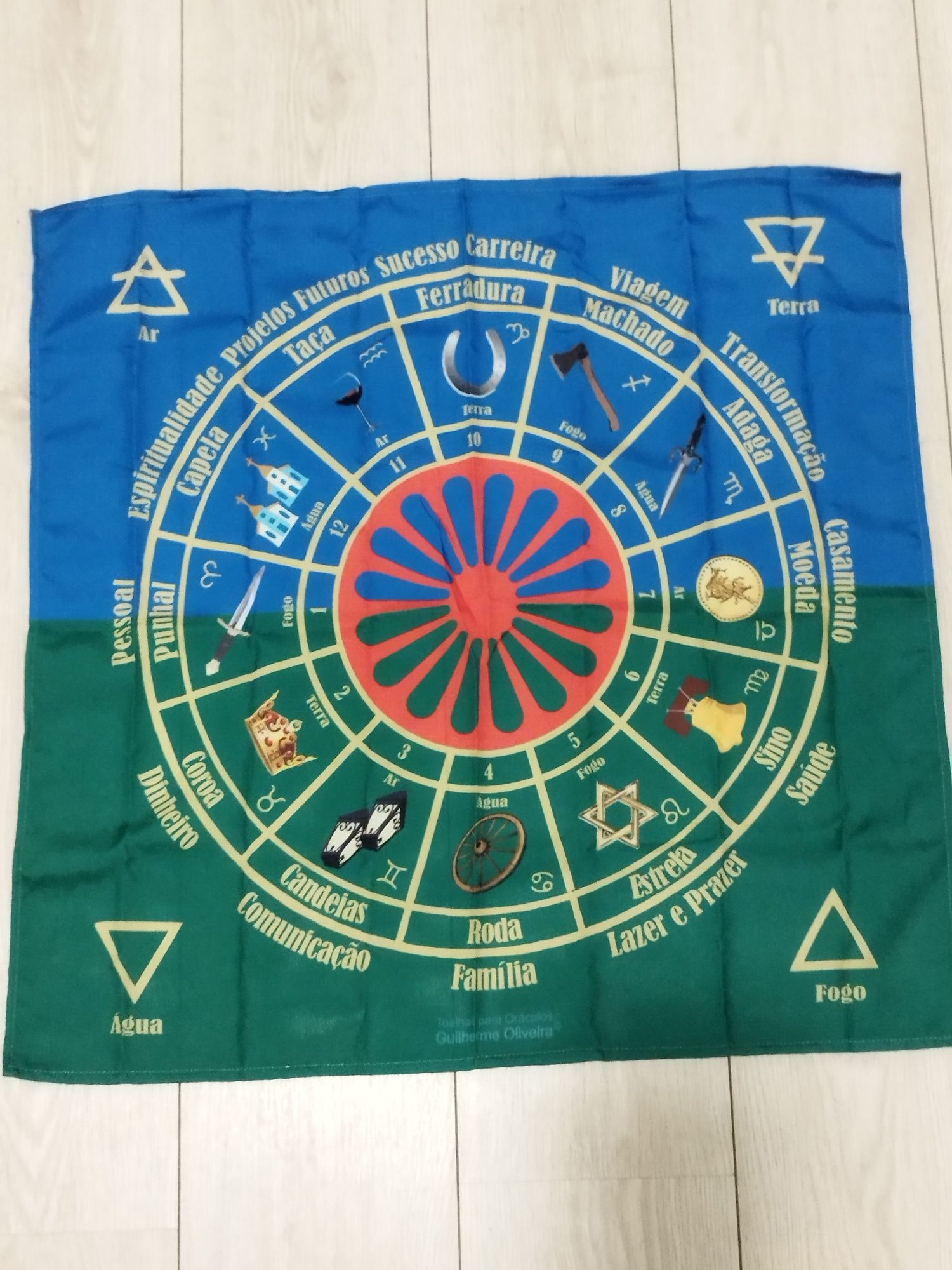 Toalha de Tarot Roda Cigana