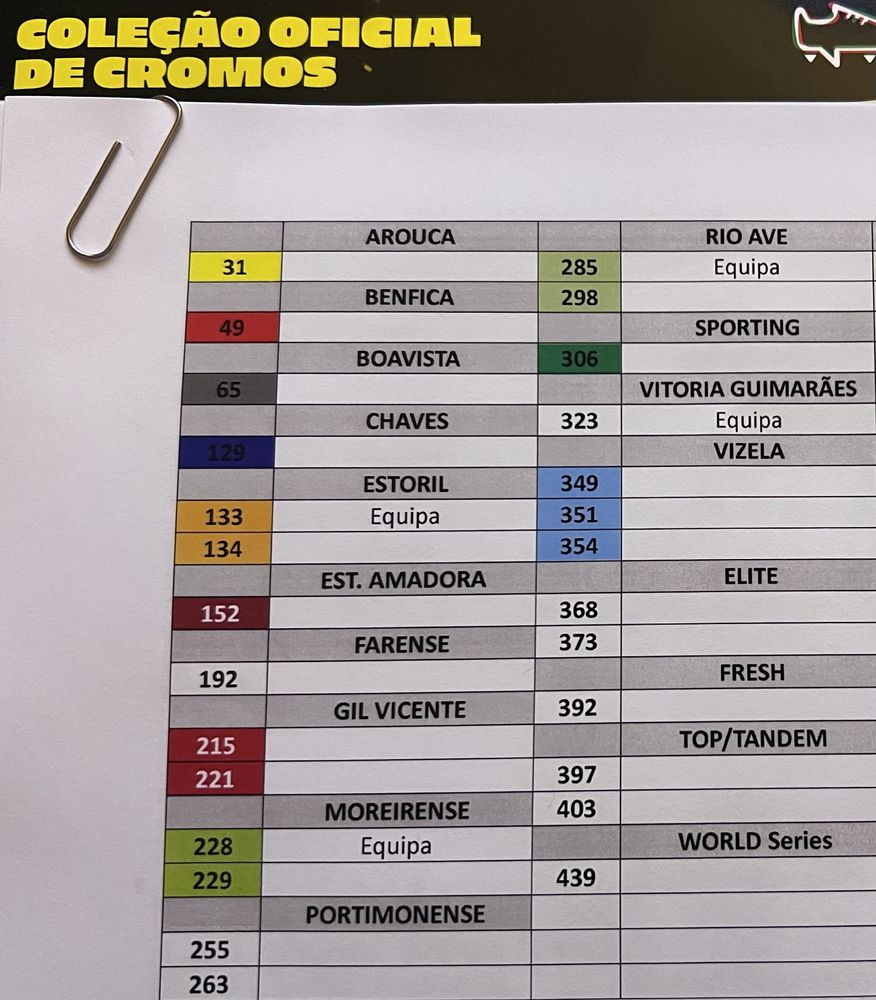 Cromos Liga Portuguesa 2023/24