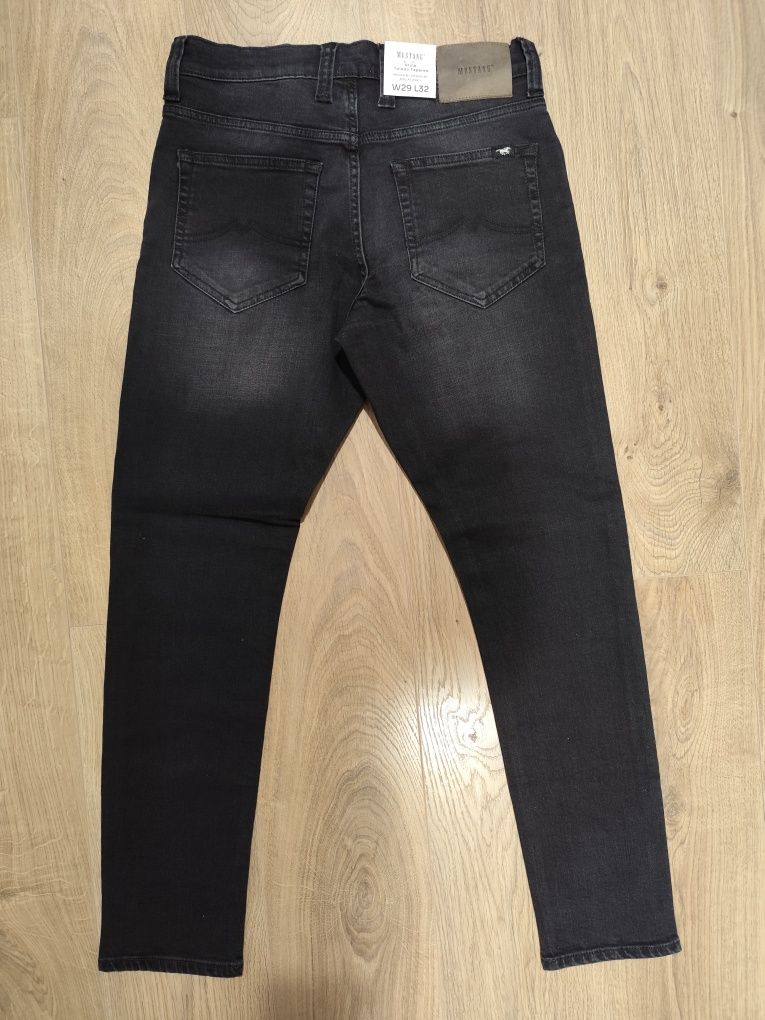 Mustang spodnie męskie jeans dżins Toledo tapered czarne nowe 29/32