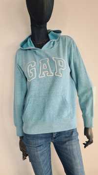 Bluza z kapturem hoodie GAP. Turkusowa. Rozmiar XS. Y2k drill baggy