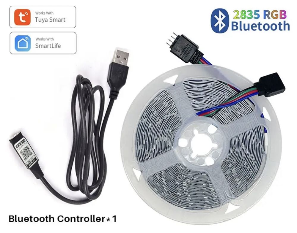 FITA de Luzes LED 5 Metros App Bluetooth NOVA