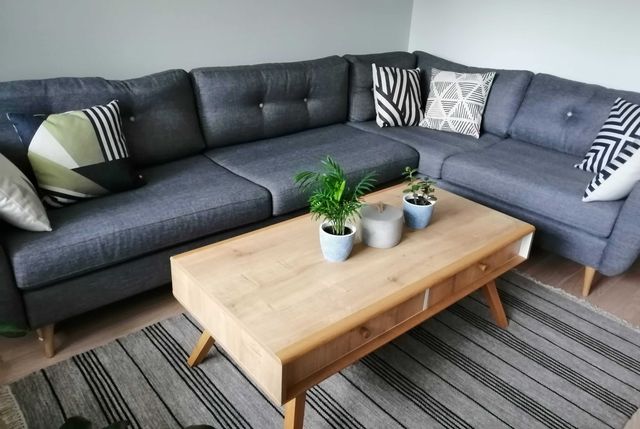 Narożnik, sofa, kanapa - Harris II z funkcją spania + pufa