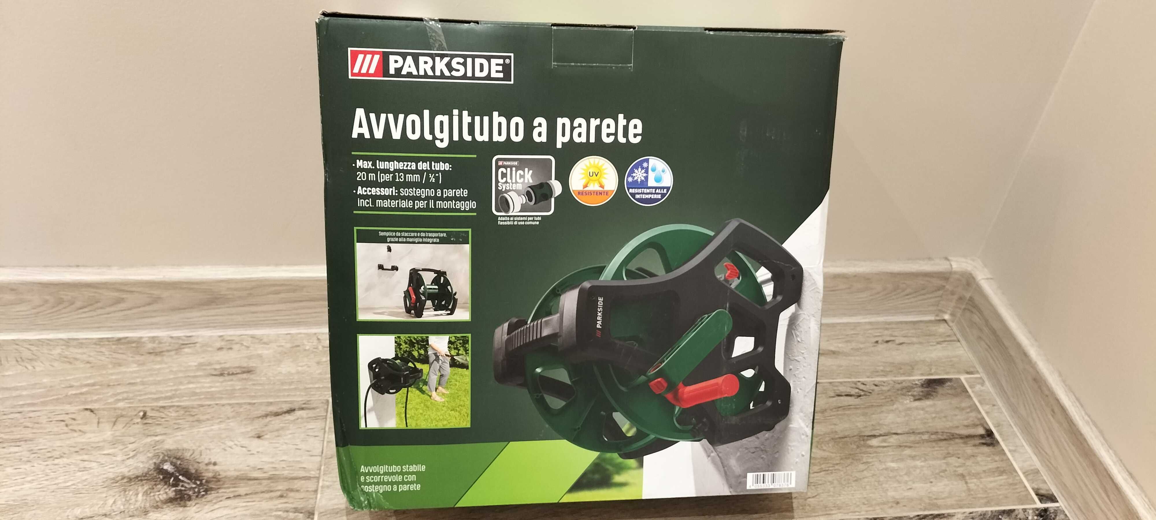 PARKSIDE® Uchwyt ścienny do węża ogrodowego - Nowy