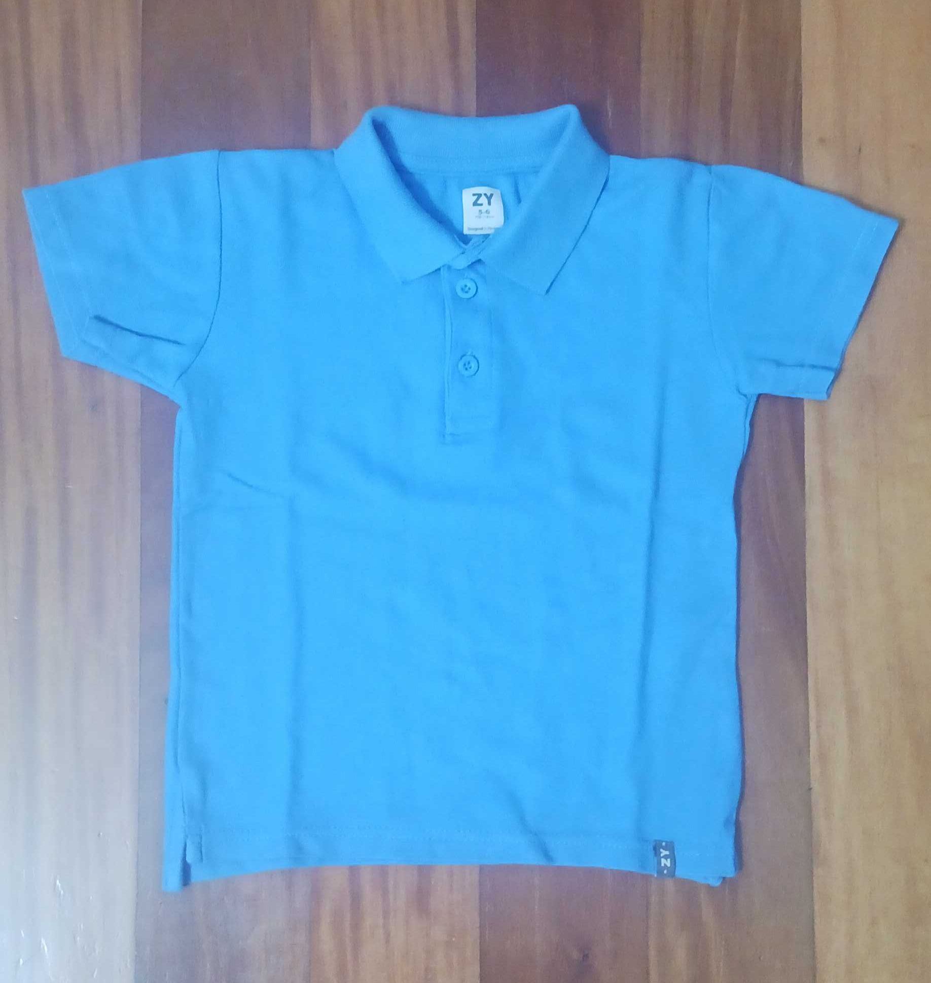 Conjunto de 6 polos para criança - 5/6 anos